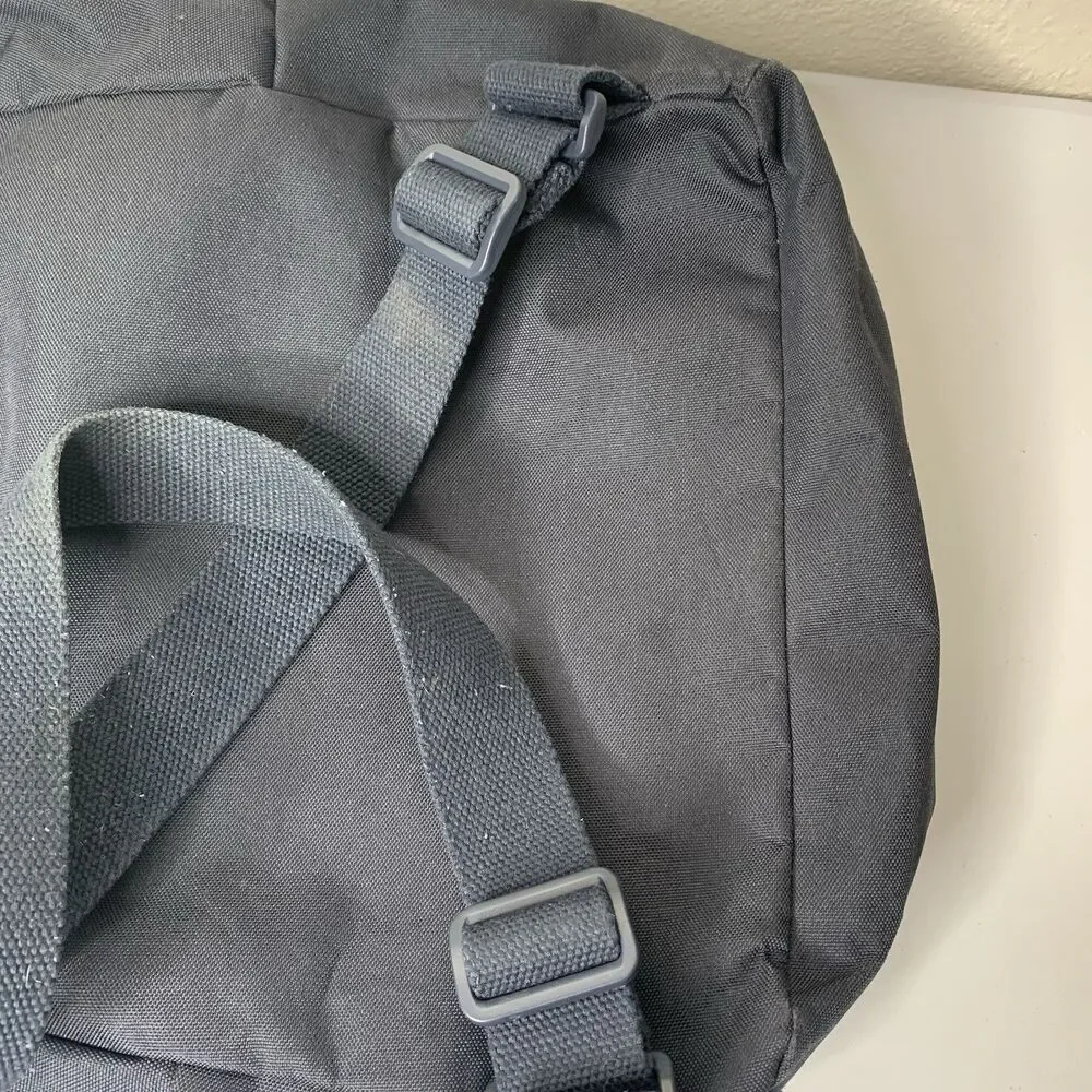 John Galt Switzerland Black (or Dk Dk Blue) Canvas Backpack Small